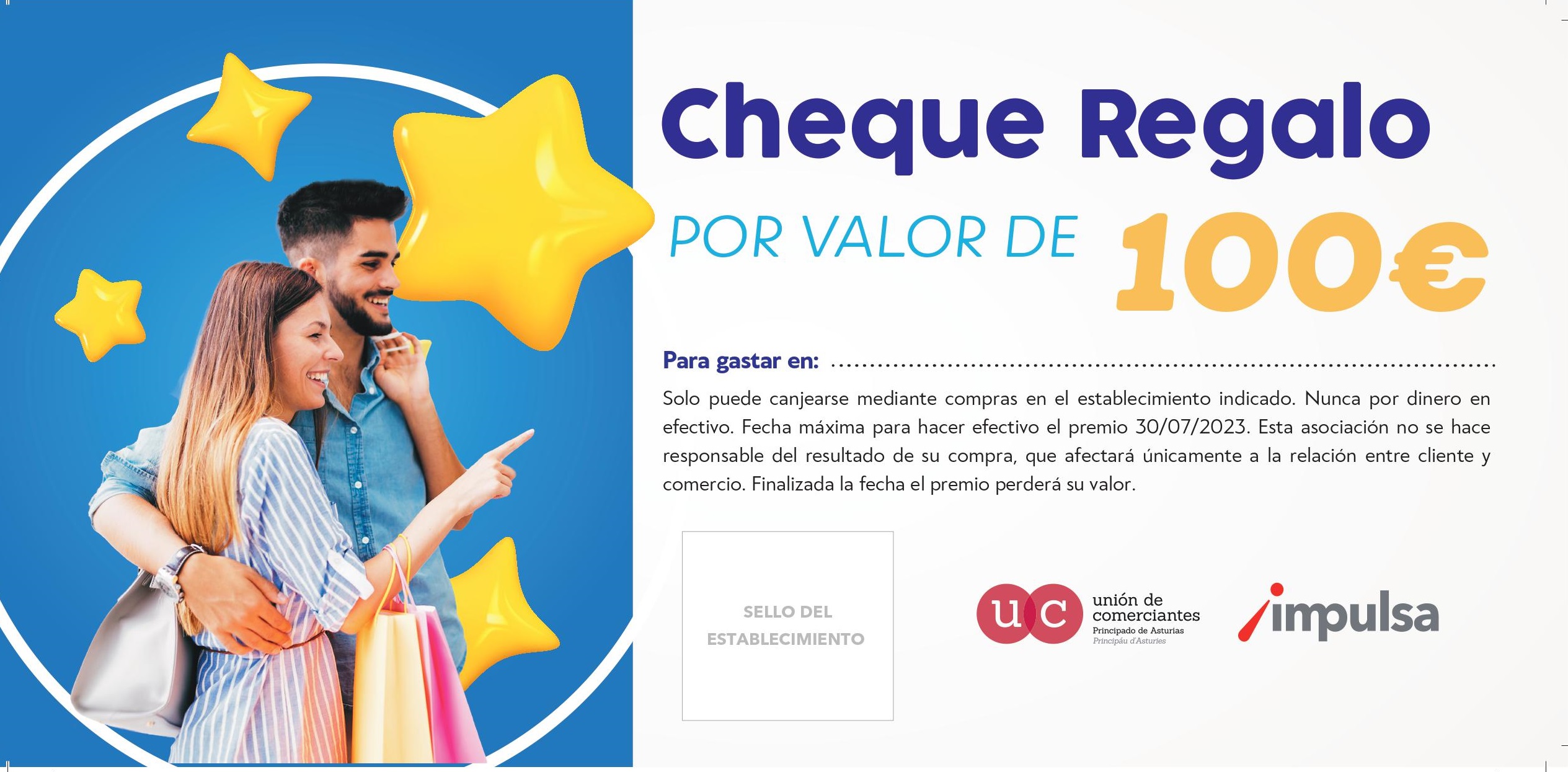 Sorteo de cheques regalo para volver a comprar en Gijón Unión de