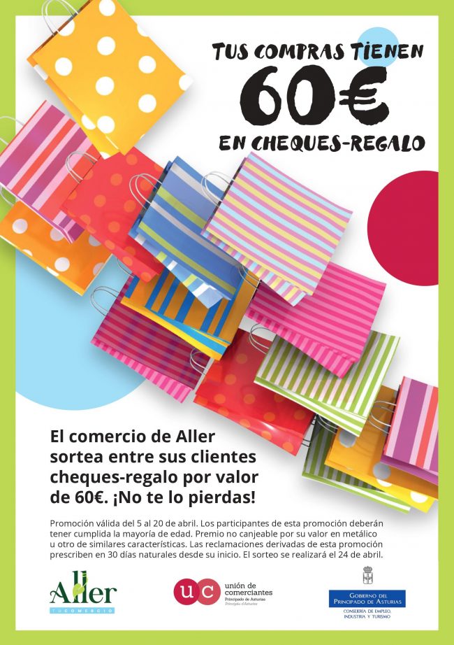 cartel ALLER CHEQUES ABRIL