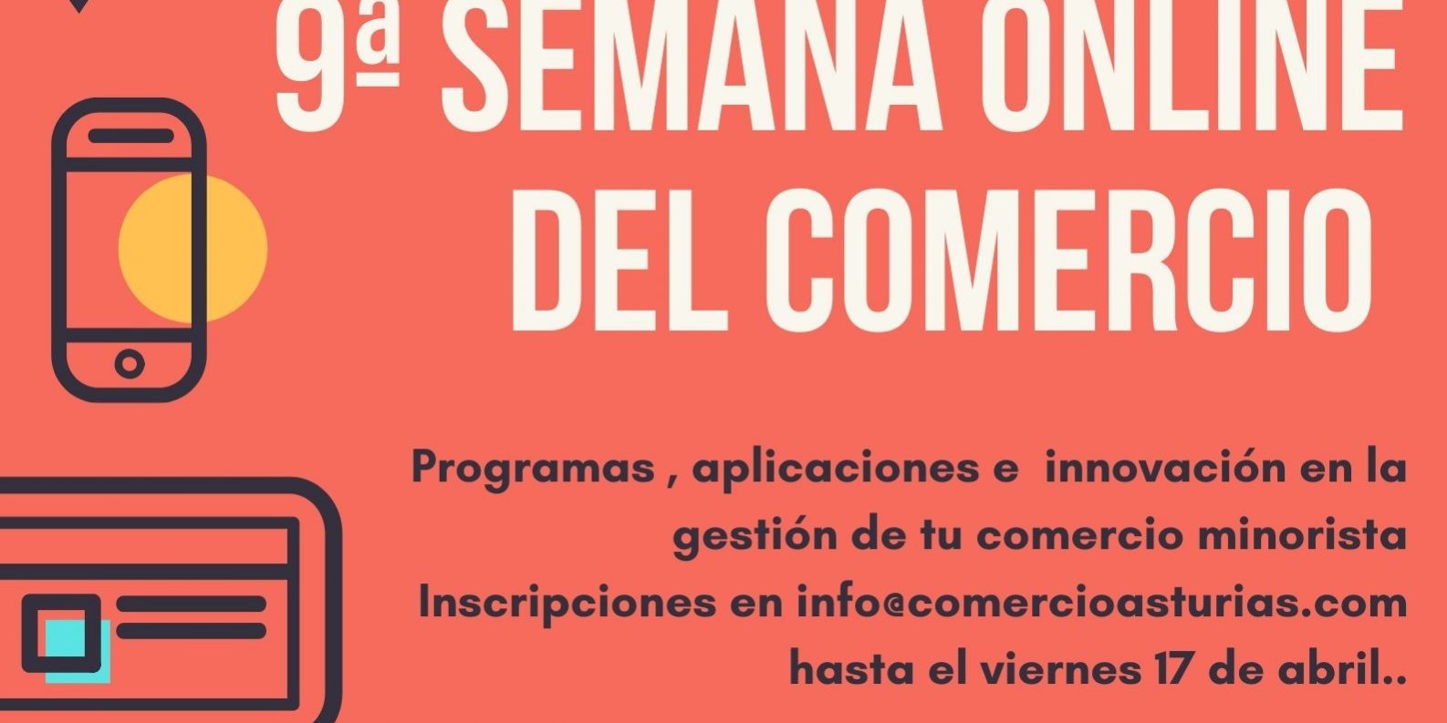 cartel 9º SEMANA ONLINE DEL COMERCIO