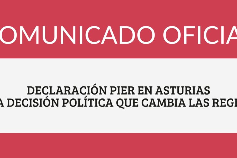 Banner del comunicado oficial sobre Costco Asturias y la declaración PIER en Asturias: “una decisión política que cambia las reglas”.