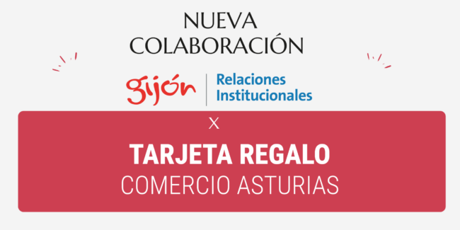 Presentación de la nueva colaboración entre el Ayuntamiento de Gijón y la Tarjeta Regalo del Comercio de Asturias para impulsar el comercio local