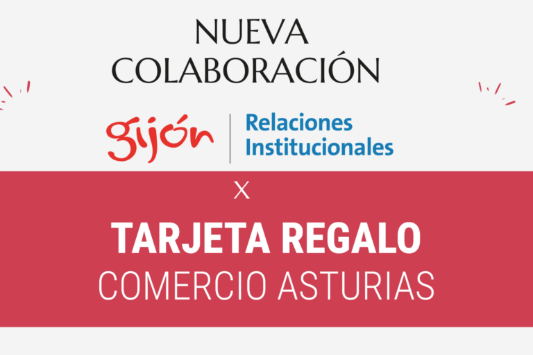 Presentación de la nueva colaboración entre el Ayuntamiento de Gijón y la Tarjeta Regalo del Comercio de Asturias para impulsar el comercio local