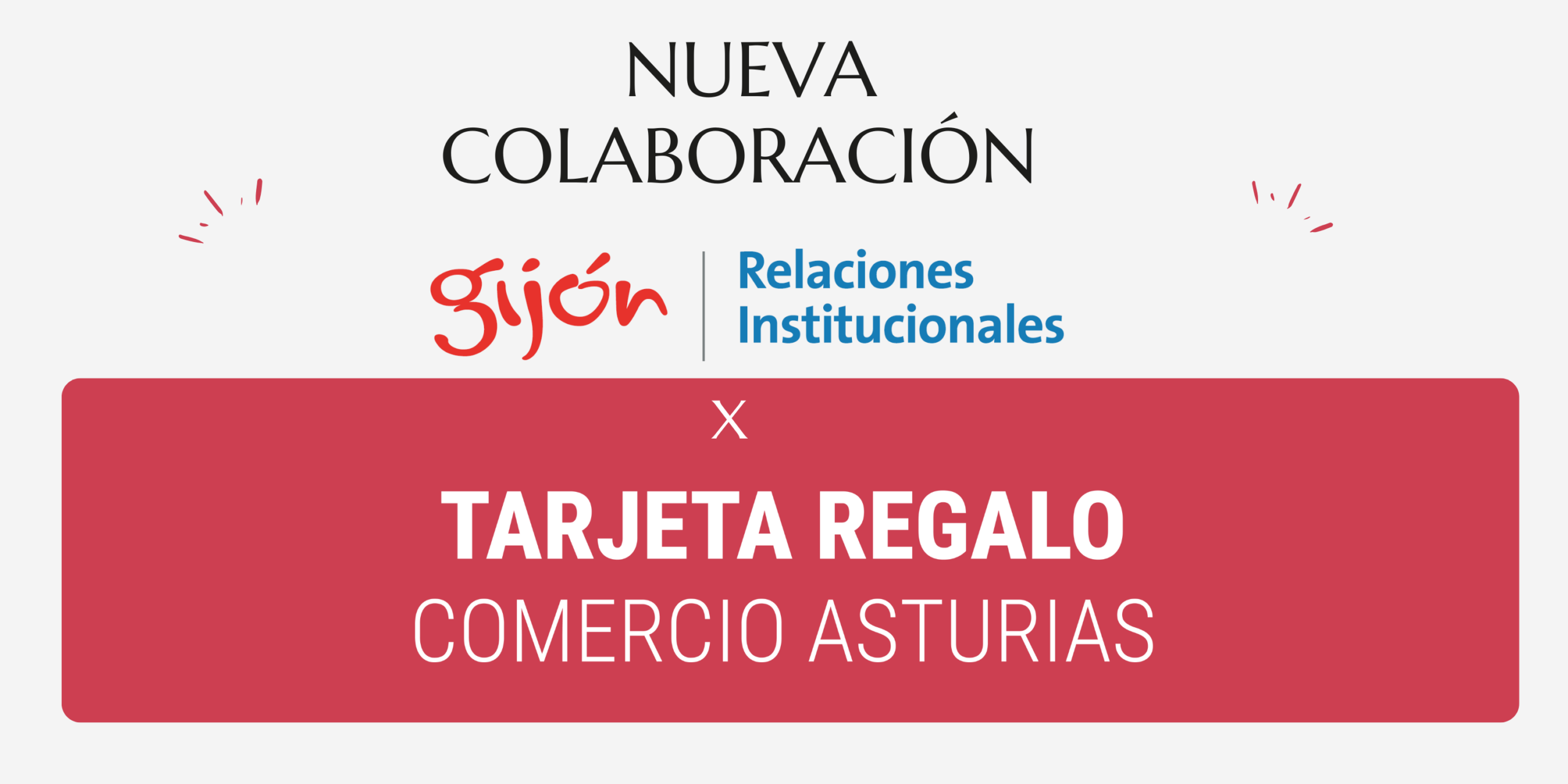 Storie Colaboración Carreño (3000 x 1500 px) Presentación de la nueva colaboración entre el Ayuntamiento de Gijón y la Tarjeta Regalo del Comercio de Asturias para impulsar el comercio local